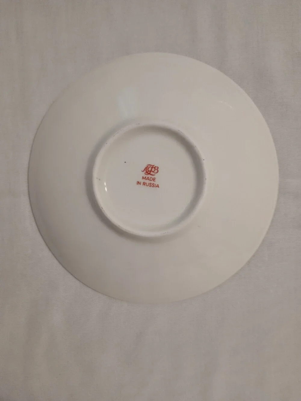 Lomonosov Imperial Porcelain Rhapsody Blue Pattern LFZ Cup & Saucer Set - Russia